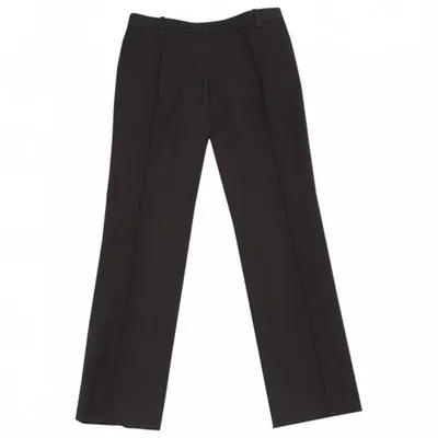 Pre-owned Balenciaga Trousers In Black