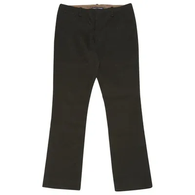 Pre-owned Ralph Lauren Straight Pants In Black