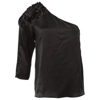 Pre-owned Tibi Silk Blouse In Black