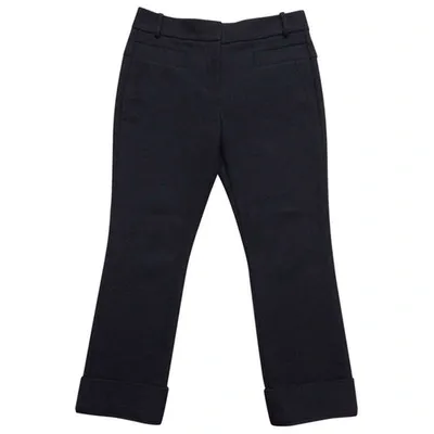 Pre-owned Alexander Wang Straight Pants In Black