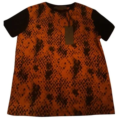 Pre-owned Emanuel Ungaro Orange Cotton Top