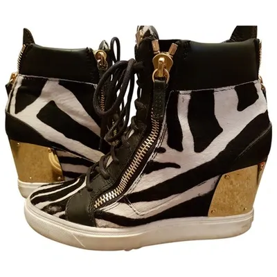 Pre-owned Giuseppe Zanotti Pony-style Calfskin Trainers