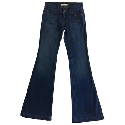 Pre-owned J Brand Blue Cotton - Elasthane Jeans