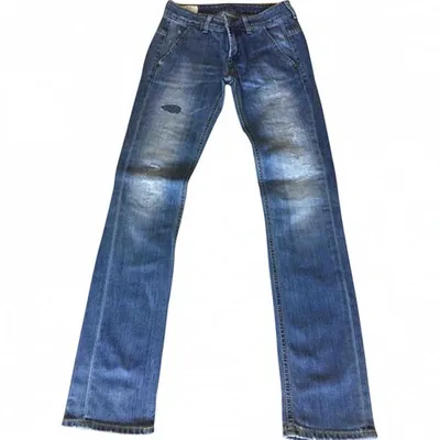 Pre-owned Dondup Slim Jeans In Blue