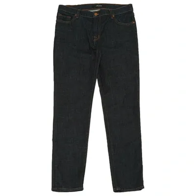 Pre-owned J Brand Straight Jeans In Blue