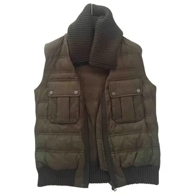 Pre-owned Joseph Short Vest In Khaki