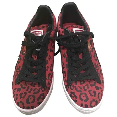 Pre-owned Puma Trainers In Red