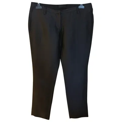 Pre-owned Costume National Straight Pants In Black