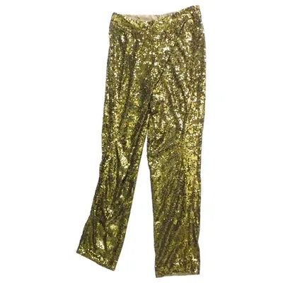 Pre-owned Jo No Fui Trousers In Khaki