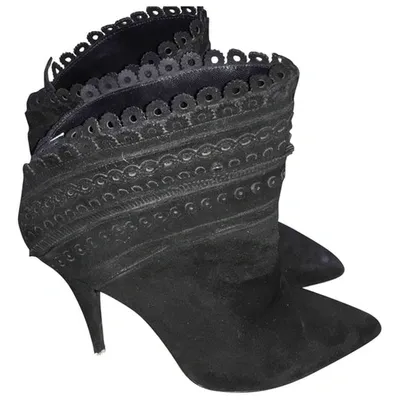 Pre-owned Tabitha Simmons Ankle Boots In Black