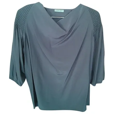 Pre-owned Bottega Veneta Silk Blouse In Purple