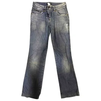 Pre-owned Dolce & Gabbana Blue Cotton Jeans