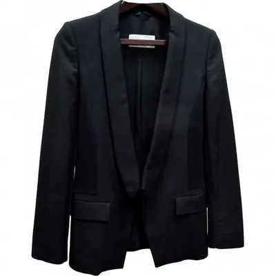 Pre-owned Pringle Of Scotland Wool Blazer In Black