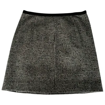 Pre-owned Sonia By Sonia Rykiel Wool Mini Skirt In Black