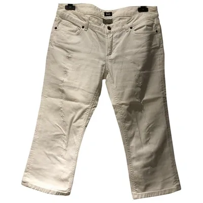 Pre-owned Dolce & Gabbana Short Jeans In Ecru