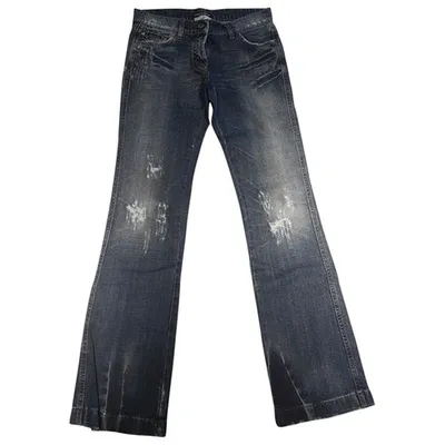 Pre-owned Dolce & Gabbana Straight Jeans In Blue