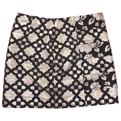 Pre-owned Msgm Mini Skirt In Black