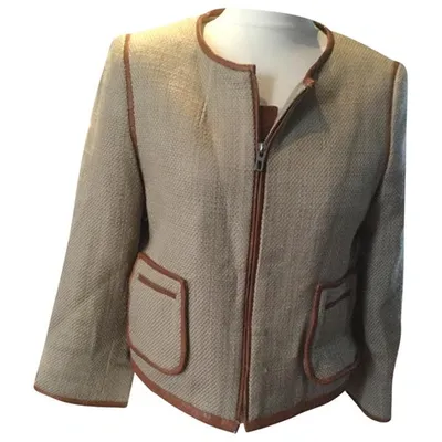 Pre-owned By Malene Birger Jacket In Beige