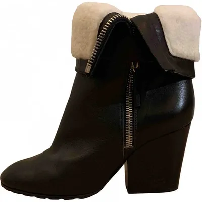 Pre-owned Giuseppe Zanotti Leather Snow Boots In Black