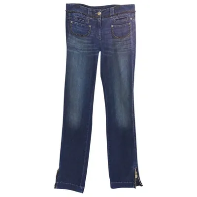 Pre-owned Dolce & Gabbana Straight Jeans In Navy