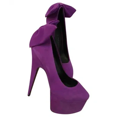 Pre-owned Giuseppe Zanotti Heels In Purple