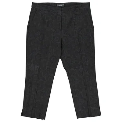 Pre-owned Dolce & Gabbana Straight Pants In Black