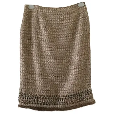 Pre-owned Blumarine Wool Skirt In Pink