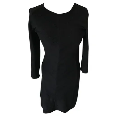 Pre-owned Hugo Boss Mini Dress In Black