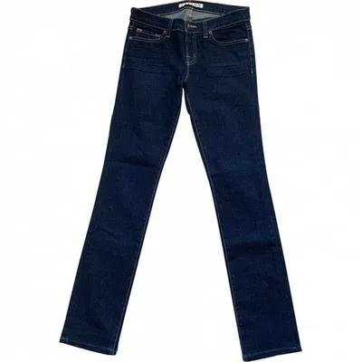 Pre-owned J Brand Straight Jeans In Blue