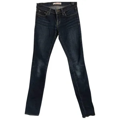 Pre-owned J Brand Blue Cotton - Elasthane Jeans