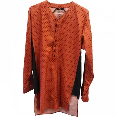 Pre-owned Dolce & Gabbana Orange Cotton Top