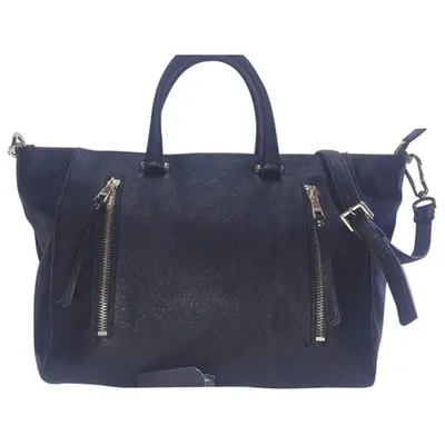 Pre-owned Pollini Handbag In Black