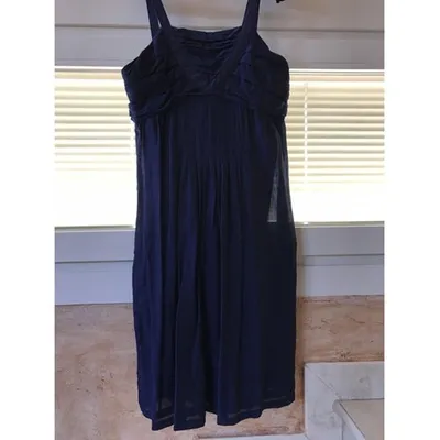 Pre-owned Hugo Boss Mid-length Dress In Navy