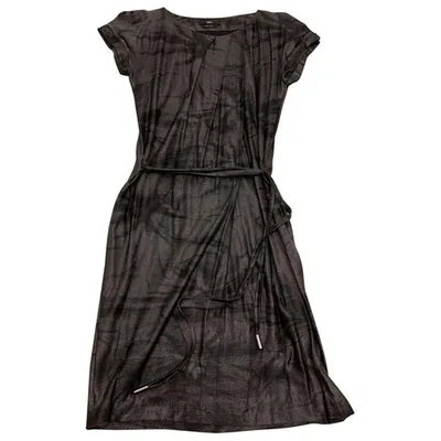 Pre-owned Hugo Boss Mid-length Dress In Black