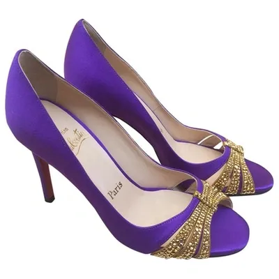 Pre-owned Christian Louboutin Purple Heels