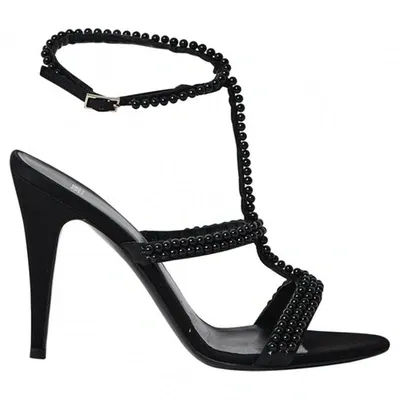 Pre-owned Hugo Boss Sandals In Black