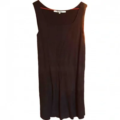 Pre-owned Hache Mini Dress In Brown