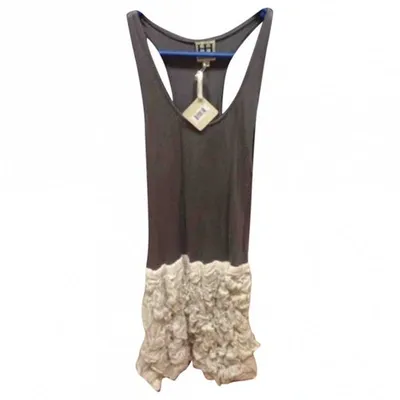 Pre-owned Haute Hippie Mini Dress In Grey