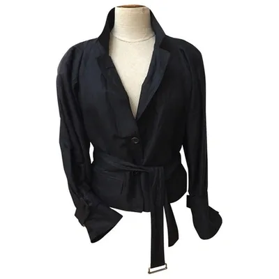 Pre-owned Dries Van Noten Biker Jacket In Black