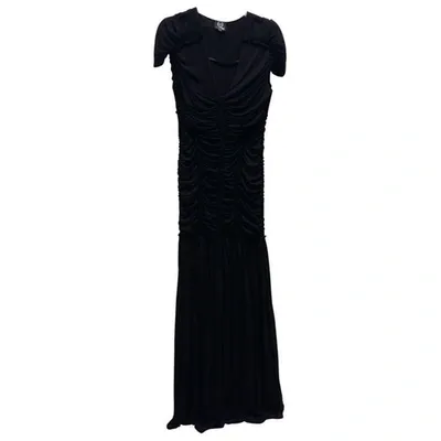 Pre-owned Mcq By Alexander Mcqueen Maxi Dress In Black