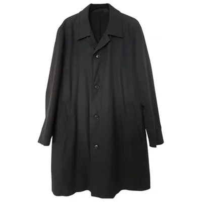 Pre-owned Hugo Boss Coat In Black