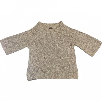 Pre-owned Jcrew Ecru Knitwear