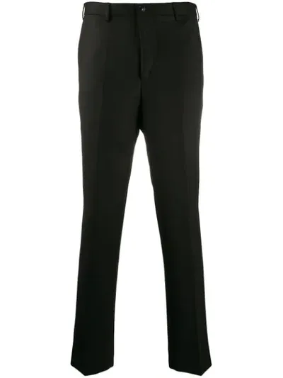 Cobra Sc Pinstripe Straight Leg Trousers In Black