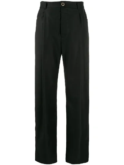 Natasha Zinko High-rise Straight Trousers In Black