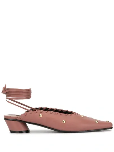 Reike Nen Wrap Around Mules In Pink