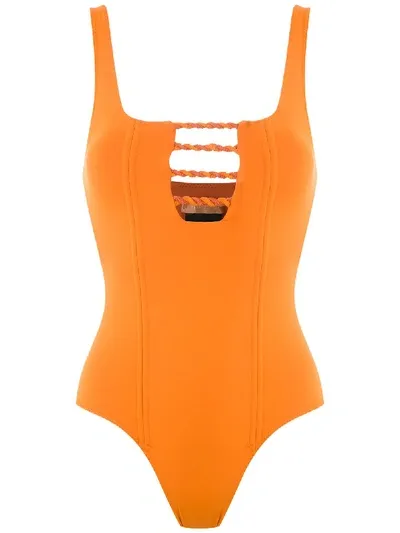 Clube Bossa Nisolde Cut Out Swimsuit In Orange