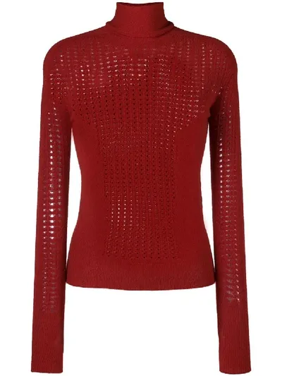 L'autre Chose Turtle Neck Sweatshirt In Red