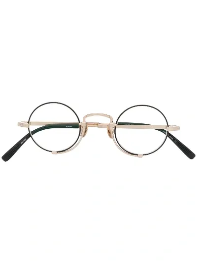 Matsuda Round-frame Glasses In Gold