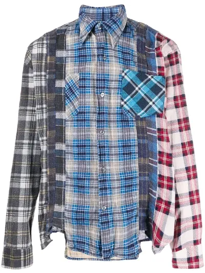 Needles 7 Cuts Plaid Shirt In Blue