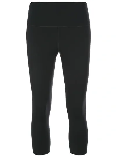 Wone 3/4 Length Fitted Leggings In Black